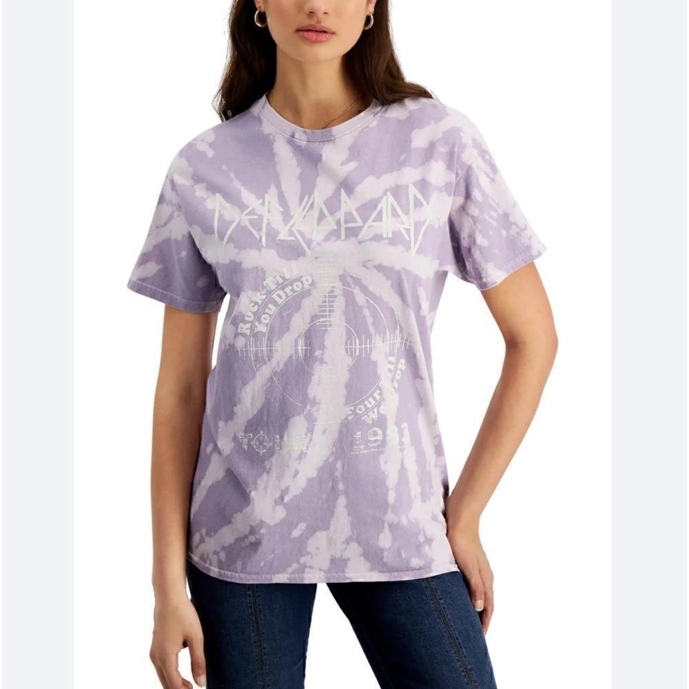 JUNK FOOD Women's Tie-Dye Crewneck T-Shirt size M